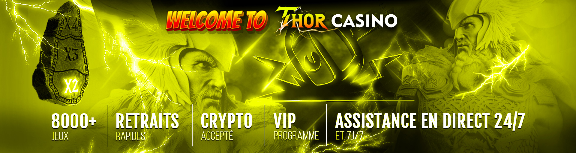 Thor Casino – Bonus 325% jusqu'à 2000€ + 200 Free Spins